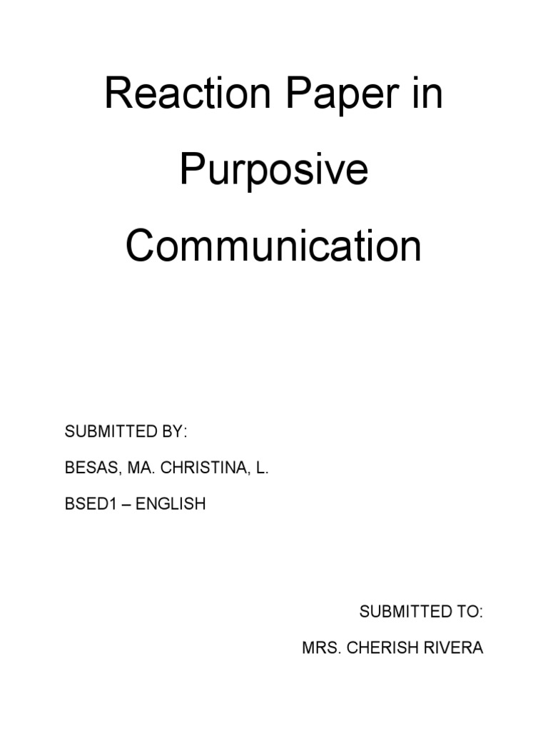 Reaction Paper PDF Actor Play (Theatre)