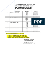 JADWAL PENGEMBALIAN BUKU PAKET KL7 Dan 8