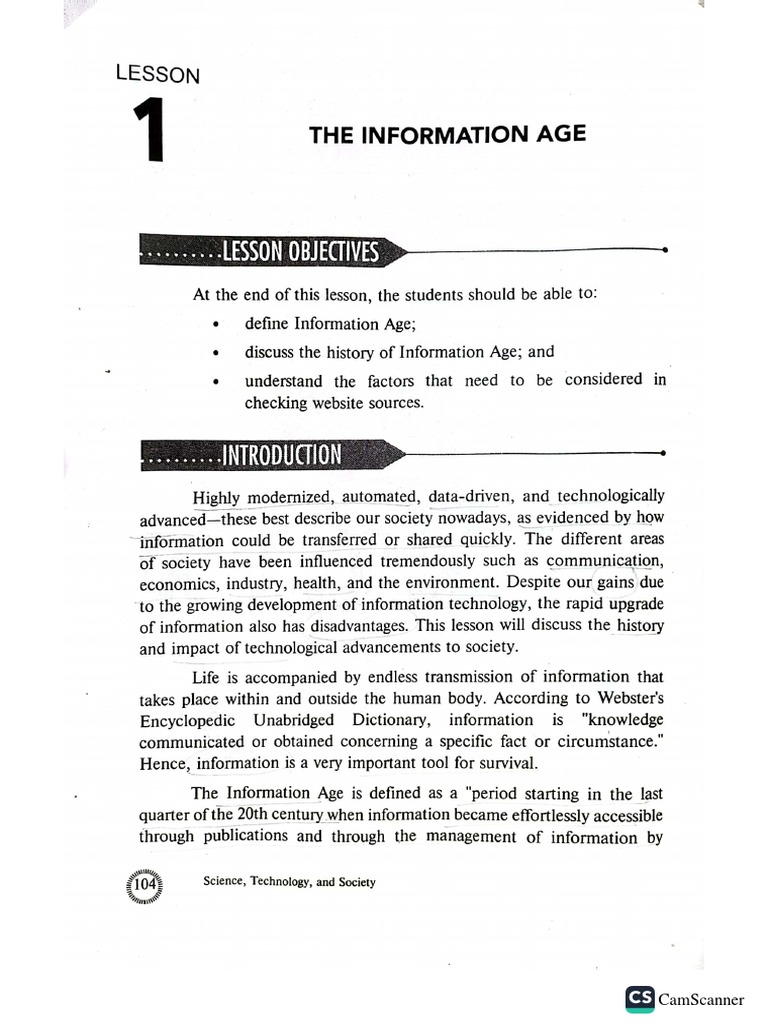 STS Information Age PDF