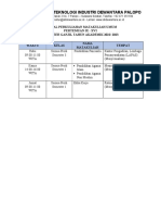 Jadwal Perkuliahan Umum