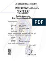Sertifikat: Universitas Muhammadiyah Malang