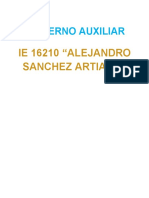 Cuaderno Auxiliar: Ie 16210 "Alejandro Sanchez Artiaga"
