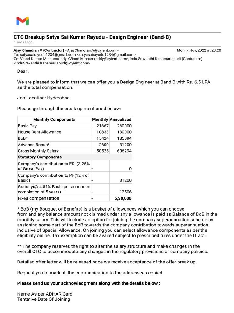 gmail-ctc-breakup-satya-sai-kumar-rayudu-design-engineer-band-b
