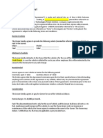 Car Rent Agreement Format