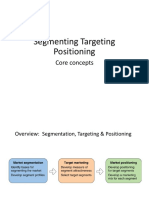 Segmenting Targeting Positioning: Core Concepts