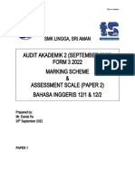 Marking Scheme Audit Akademik 2