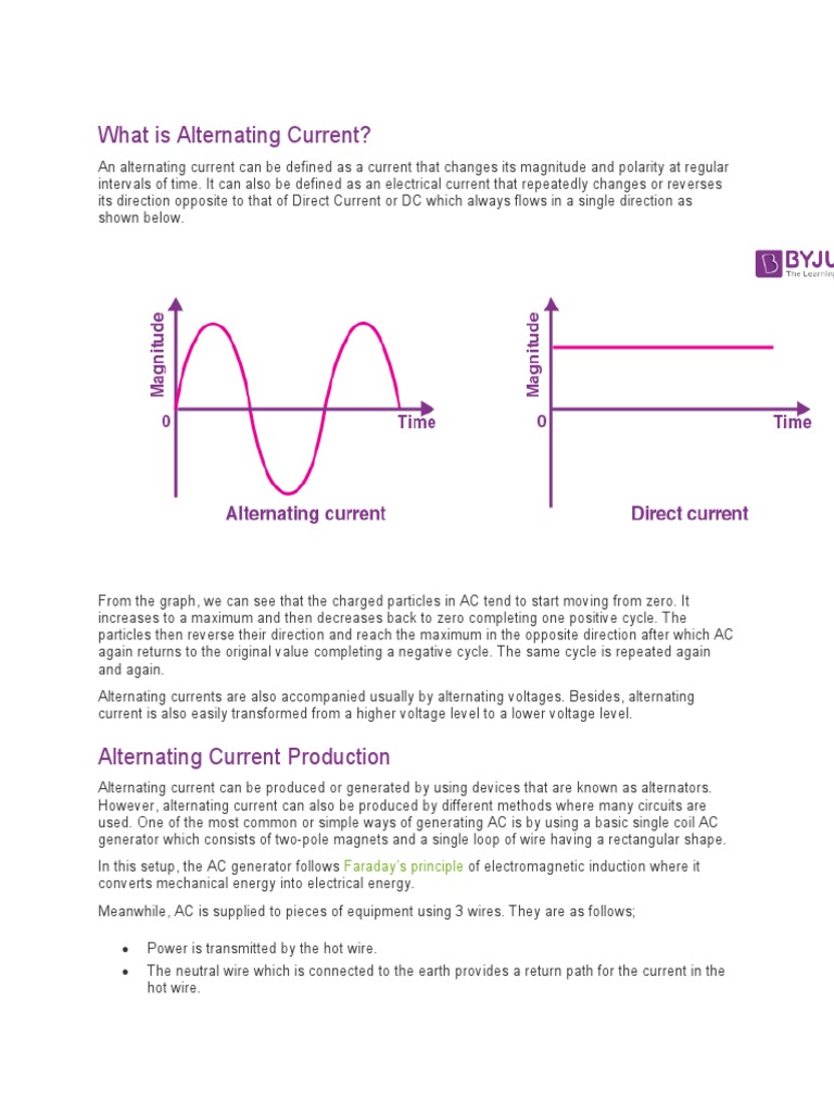 Understanding Alternating Current (AC) | PDF | Electrical Impedance ...