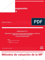 Costos y Presupuestos de La Empresa 5