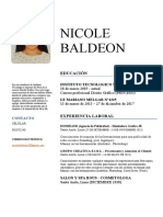 CV de Nicole Baldeon