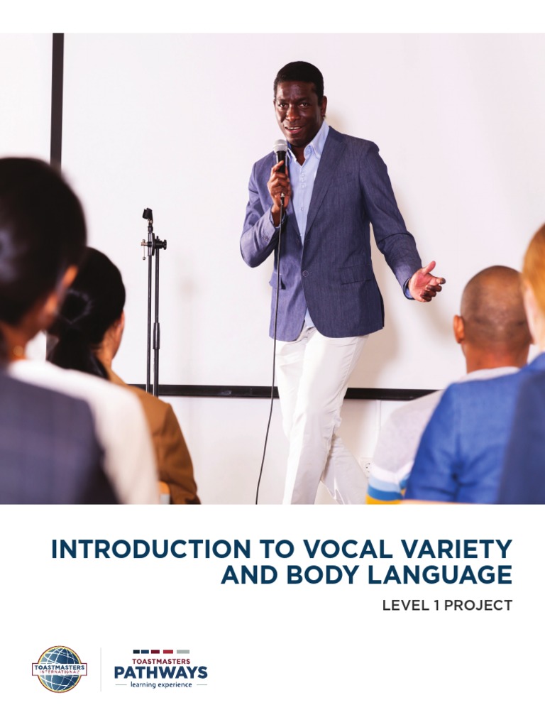 8104 Vocal Variety and Body Language PDF Gesture Body Language