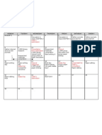 Thesis Calendar