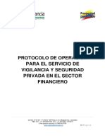 Protocolo de Operación para El Servicio de Vigilancia y Seguridad Privada en El Sector Financiero 1