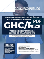 Concurso Público para Técnico de Enfermagem (Saúde do Trabalhador) no GHC-RS
