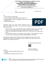 Surat Edaran - Perpanjangan Maintenance Layanan PDDikti-1
