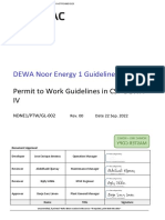 NDNE1-PTW-GL-002 Rev. 00 Permit To Work Guidelines in CSP DEWA IV