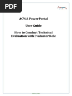 Jaggaer - UpdatedBuyer User Guides - Technical Evaluation V1