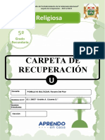 Carpeta de Recuepracion 5 Grado