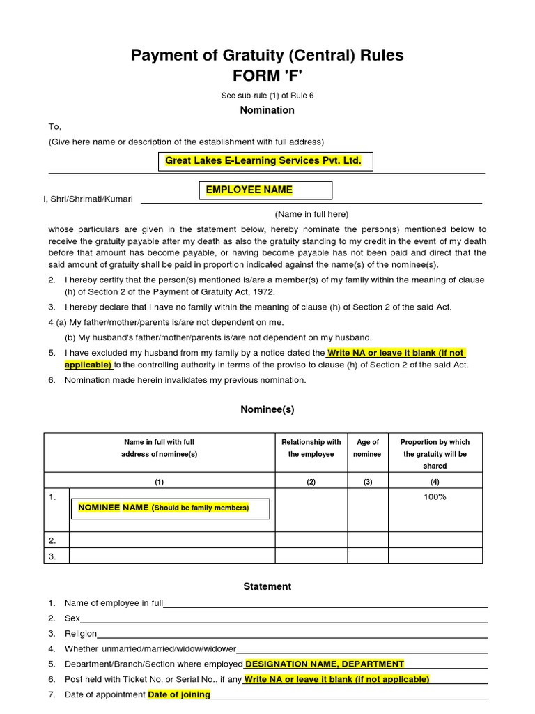 form-f-nomination-gratuity-sample-pdf-signature-government