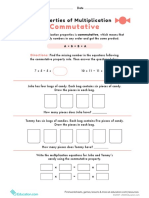 Properties Multiplication Commutative