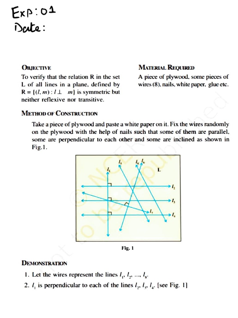 Class 12 Maths Activity Solutions | PDF | Mathematical Concepts ...