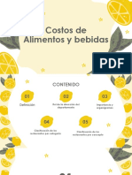 Costo de Alimentos y Bebidas