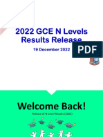 Release of N Level Results - Key Information