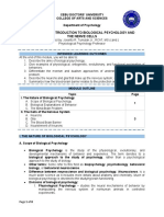 Module 1.1 - Introduction To Biological Psychology and The Nerve Cells
