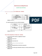 Data Structure and Algorithm Question Format