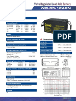 Long Lead Acid Battery 12v 65ah