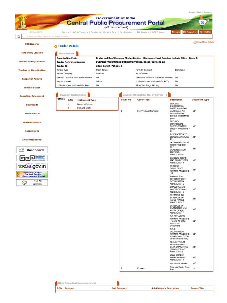 Eprocurement System Government of India PDF