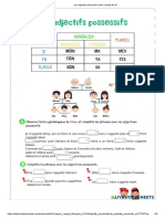 Les Adjectifs Possessifs Online Activity For 5º