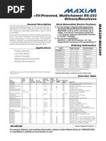 +5V-Powered, Multichannel RS-232 Drivers/Receivers: General Description Next-Generation Device Features