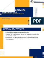 PR2 - Writing The Research Introduction