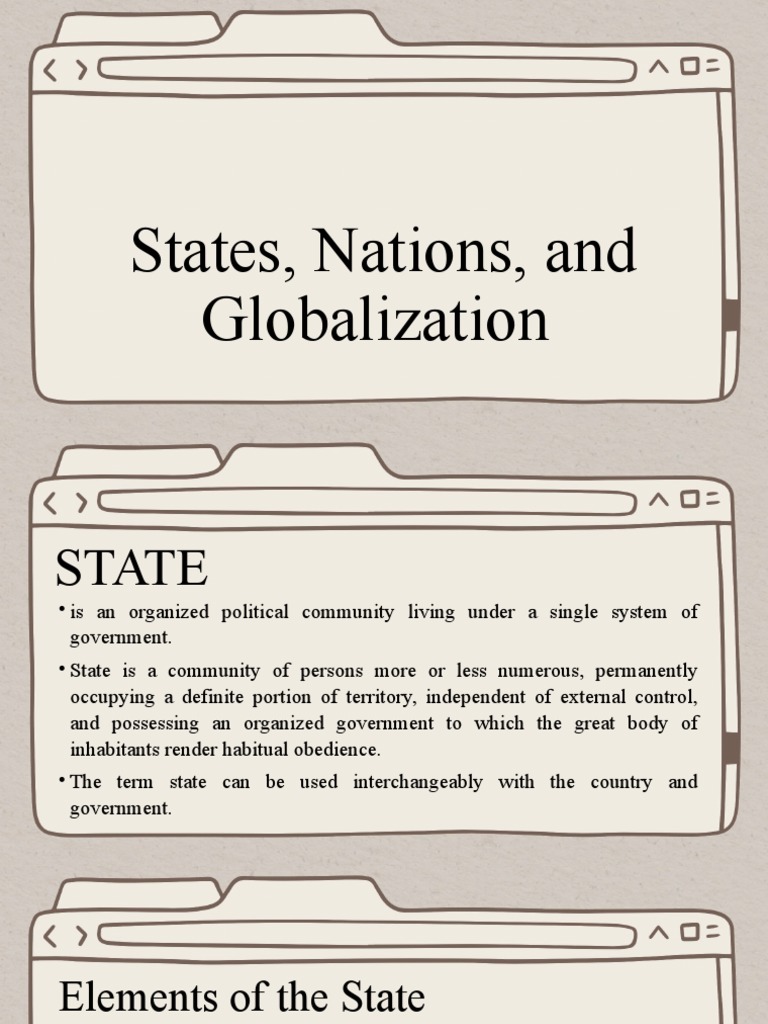 States Nations And Globalization Pdf Nation Globalization
