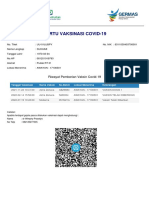 Kartu Vaksinasi Covid-19: Riwayat Pemberian Vaksin Covid-19