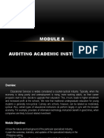 AUDITING ACADEMIC INSTITUTIONS