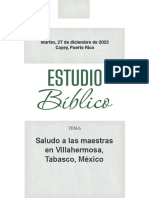 2022 12 27 1 JBP Saludo - A - Las - Maestras - Villahermosa - Mexico Sencillo