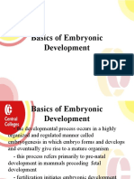 Basics of Embryonic Development