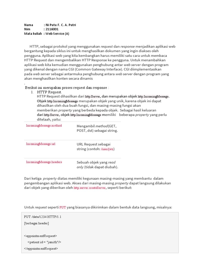 Berikut Ini Merupakan Proses Request Dan Response: 1. HTTP Request ...