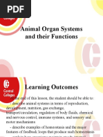 ANIMAL ORGAN SYSTEM AND THEIR FUNCTIONS