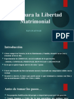 Pasos para La Libertad Matrimonial