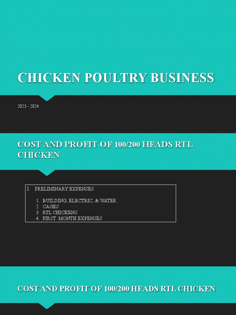 Chicken Poultry Business Plan PDF Animals And Humans Domesticated