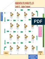 Classroom floor plan layout for Grade 11 students