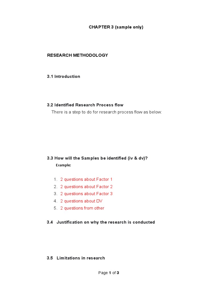 Chapter 3 Sample | PDF
