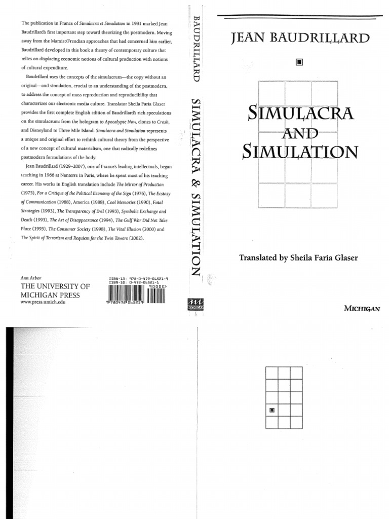 Baudrillard Simulacra & Simulation PDF