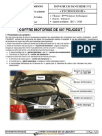 Devoir de Synthèse N°2 2ème Semestre - Génie Mécanique COFFRE MOTORISÉ DE 607 PEUGEOT - Bac Technique (2017-2018) MR Bakini Noomen