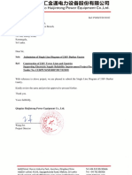 102 - Submission of Single Line Diagram of Busbar Gantry