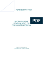 Pre-Feasibility Study For Small Hydro Scheme in Wales