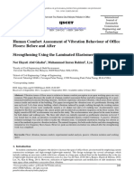 Human Comfort Assessment of Vibration Behaviour of Office Floors: Before and After Strengthening Using The Laminated Elastomeric Bearing