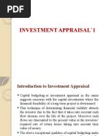 Unit-2 Investment Appraisal